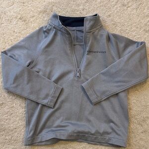 Vineyard Vines Kids Gray Quarter-Zip Sweatshirt